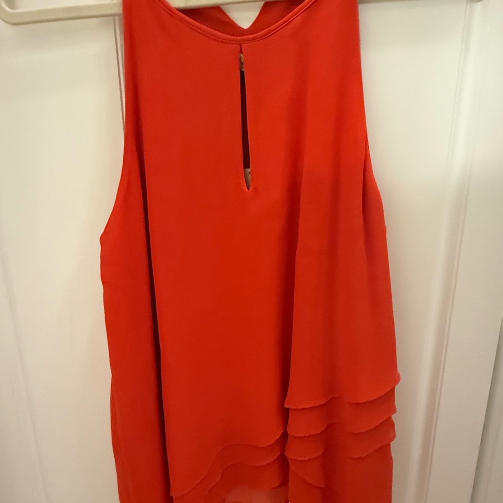 Parker Vibrant Orange Sleeveless Top